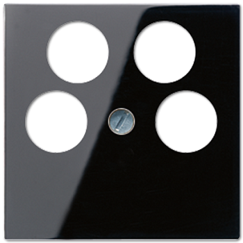 JUNG Крышка для SAT-TV-розетки с 4-мя гнездами черный A561-4SAT2SW