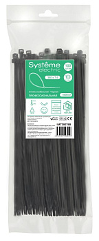 Systeme Electric Стяжка кабельная 380х7.6 Чёрная (100шт)