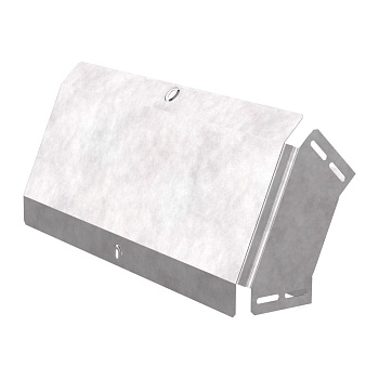 Промрукав Угол вертикальный внешний 45 градусов с крышкой Стандарт 500х100 PR16.0579