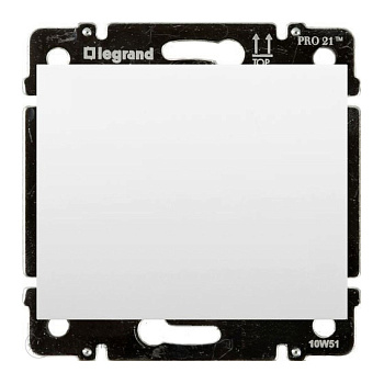 Legrand Galea Белый Накладка заглушки с суппортом 777078