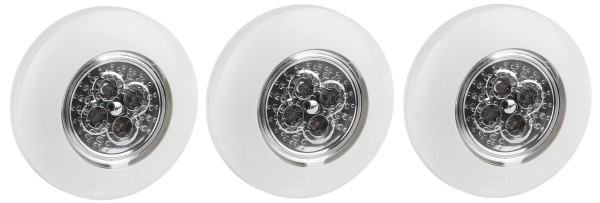 ЭРА Фонарь SB-502 пушлайт "Аврора" [4xLED, 3xAAA, белый, 3шт в кор]