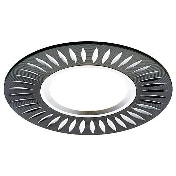 Ambrella Встраиваемый потолочный точечный светильник A507 BK/AL черный/алюминий