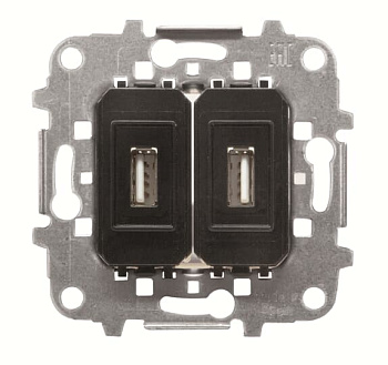 ABB Механизм разъёма 2xUSB с винтовыми клеммами (5 проводов) 2CLA815588A1001