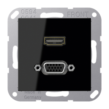 JUNG HDMI / VGA, чёрный MAA1173SW