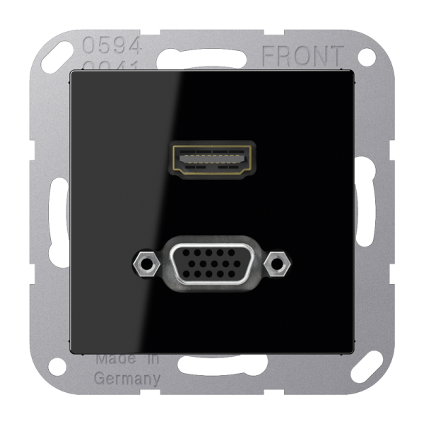 JUNG HDMI / VGA, чёрный MAA1173SW
