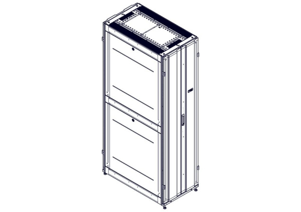 Systeme Electric Шкаф, серия Uniprom, 48U-600/1070, боковые панели 4шт, черный