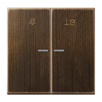 JUNG Клавиша для гостиничных выключателей 505KO5VEUM24 или 505KO5VEUM230, латунь Antik MERUKO5MAT