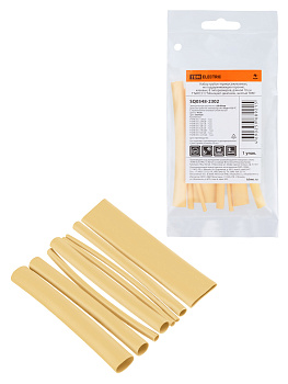 TDM Набор трубок термоусаживаемых, клеевых "Моноцвет-диапазон, желтый" SQ0548-2302