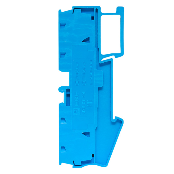 Купить Колодка клеммная пружинная JXB-ST-4 41А 4 вывода синяя EKF