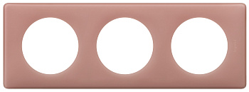 Legrand Celiane Перкаль розе Рамка 3-я (2+2+2 мод) 066763