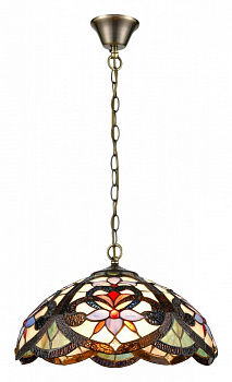 VELANTE 826-806-02 Люстра подвесная Бронза/Разноцветный E27 2*60W