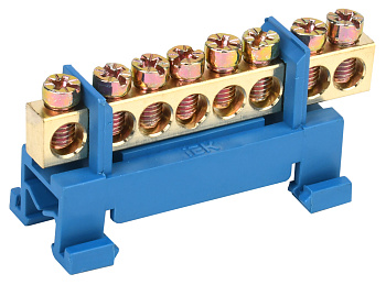 IEK Шина N ноль на DIN-изол тип Стойка ШНИ-6х9-8-С-С