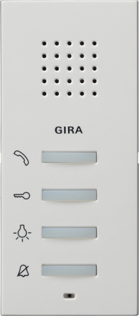 Gira S-55 Бел Внутренняя квартирная станция (аудио) наружного монтажа hand free 125027