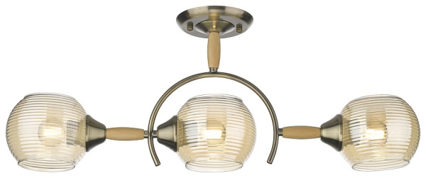 Velante 214-507-03, Светильник потолочный E27,3x40W