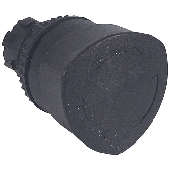 Legrand Osmoz Кнопка с грибовидным толкателем ∅ 40 для компл. возврат-поворот экстр. откл. без подсв. IP 66 чёрный 023883