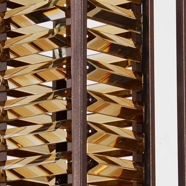 Купить Ambrella Подвесной светильник с хрусталем TR5043 CF/TI кофе/янтарь E14/1 max 40W 180*180*760