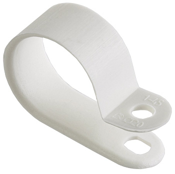 IEK Скоба крепежная 20мм нейлоновая белая (50шт)