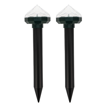 Набор отпугивателей кротов с садовым фонариком (R20*2 кристалл) Rexant 71-0077