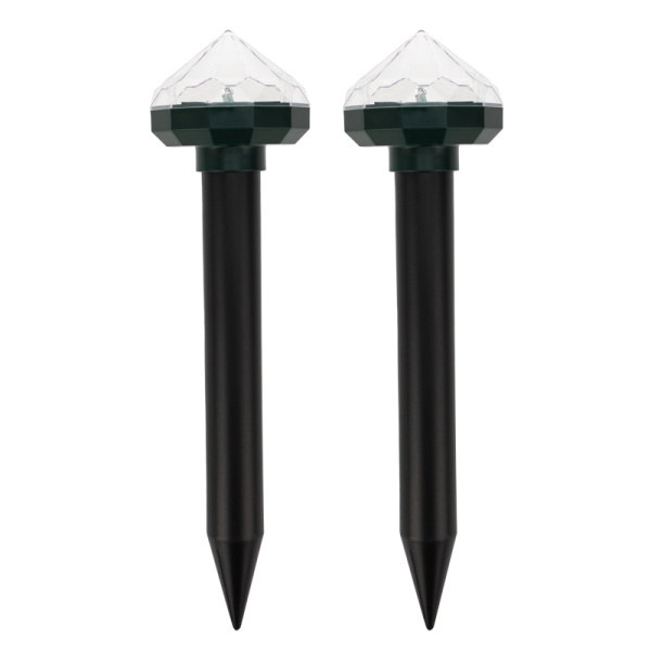 Набор отпугивателей кротов с садовым фонариком (R20*2 кристалл) Rexant 71-0077