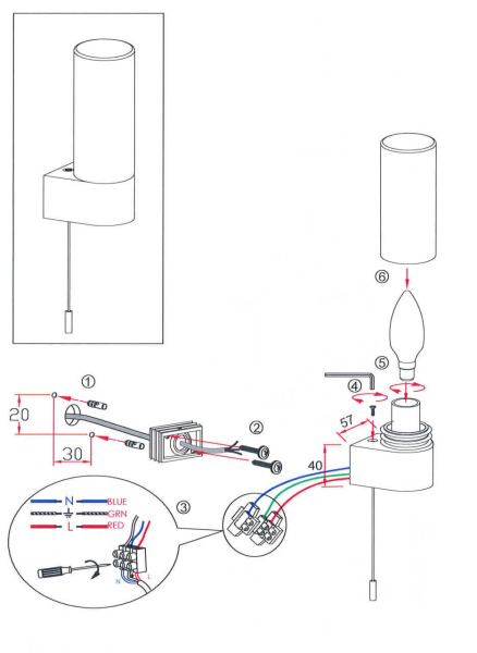 Купить Odeon Light 2137/1W ODL11 858 Бра с выкл IP44 E14 40W 220V WANT  хром