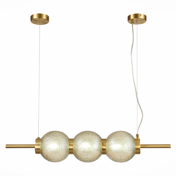 ST Luce SL1155.313.03 Светильник подвесной Латунь/Коньячный E14 3*40W