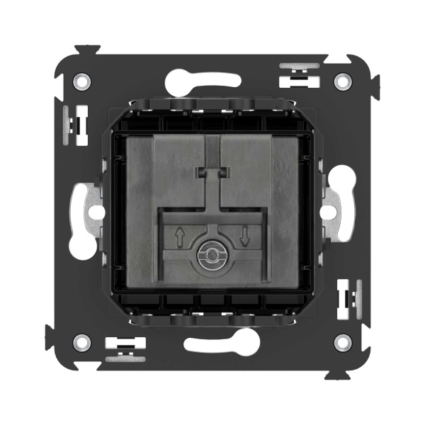 Купить DKC Розетка TV-FM-SAT в стену, "Avanti", "Черный квадрат"