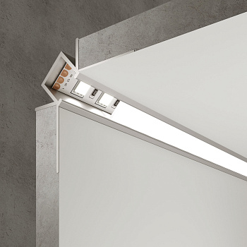 Elektrostandard LL-2-ALP014 Встраиваемый угловой алюминиевый профиль (внутренний угол) для LED ленты (под ленту 9mm) a053634