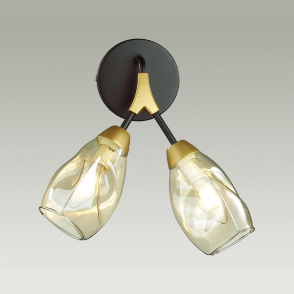 Купить Lumion 4563/2W MODERNI LN21 черный, золотой Бра E14 2*40W 220V FAWN