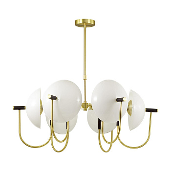 Odeon Light 4674/6 ODL20 432 золотой/черный/белый Люстра E14 6*40W 220V GRANTA