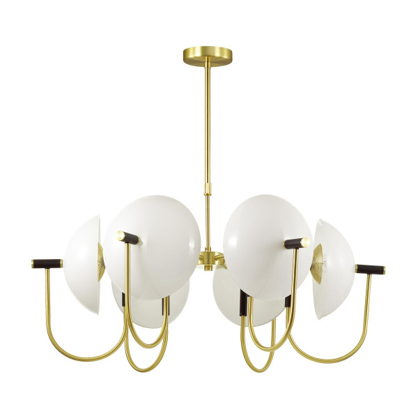 Odeon Light 4674/6 ODL20 432 золотой/черный/белый Люстра E14 6*40W 220V GRANTA