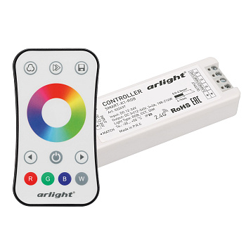 Arlight Контроллер SMART-RGB-SET-RING (12-24V, 3x3A, ПДУ 2.4G) (IP20 Пластик, 5 лет) 034807