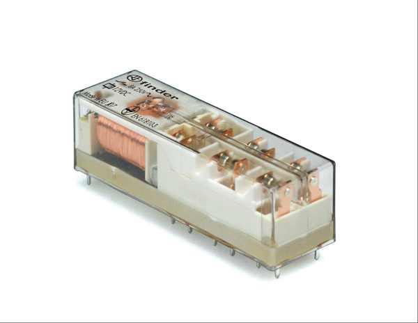 Finder Электромеханическое реле безопасности (реле с принудительным управлением контактами); 4NO + 2NC;  катушка 110В DC 501691105420