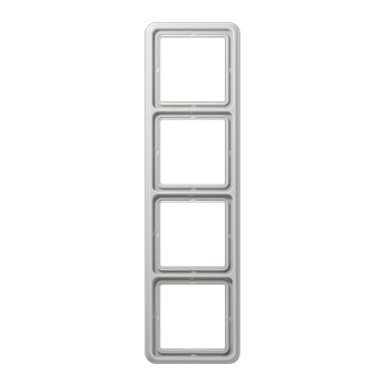 JUNG CD Светло-серая Рамка 4-ая ударопрочная CD584WULG