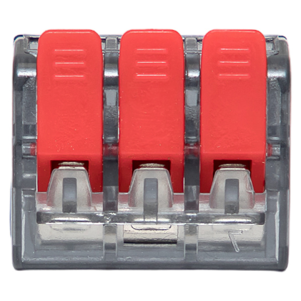 Купить EKF Клемма СМК 221-413 с рычагом 3 отверстия 0.2-4.0 мм2 блистер PROxima