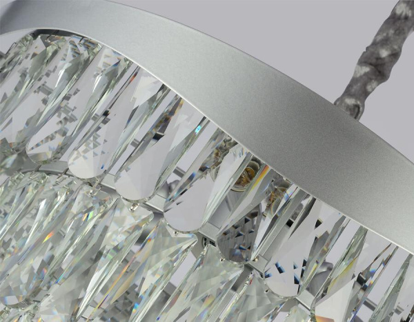 Купить Ambrella Подвесная люстра с хрусталем TR5085 SL/CL серебро/прозрачный E14/6 max 40W D520*1140