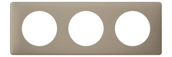 Legrand Celiane2 Перкаль Грэй Рамка 3-ая (2+2+2 мод) 066723