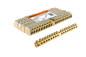 TDM Шина "N" нулевая 8х12мм 18/1 (18 групп/крепеж по центру) SQ0801-0053