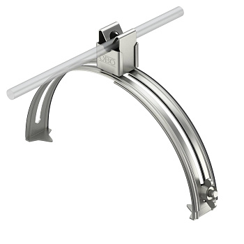 OBO Bettermann Держатель круглых проводников диаметром 8 мм для коньковой черепицы, нержавеющая сталь V2A 5202833