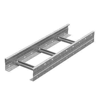 OSTEC Лестничный лоток кабельрост 300х110х6000, толщ. 2,0 мм, Сендзимир цинк