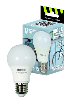 ФАZA Лампа FLL- A60 12w E27 5000K 230/50 .5038356