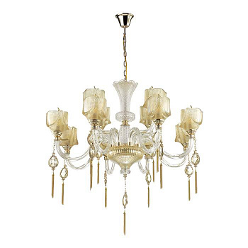 Odeon Light 4002/12 ODL18 282 зол/прозрачн/шампань Люстра IP20 E14 12*40W 220V CORSA