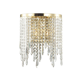 Odeon Light 5028/2W MODERN ODL23 431 золотой/прозрачный металл/хрусталь Бра E14 2*40W CHOKKA