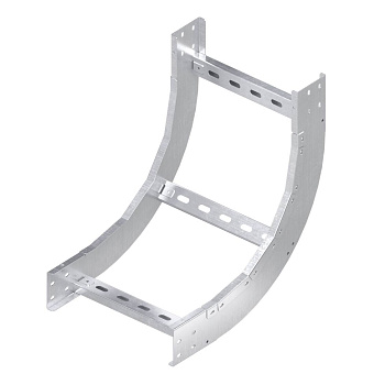 DKC Угол вертикальный внутренний 90 градусов, 100х400 R600 в комплекте с крепежными элементами и соединительными пластинами,необходимыми для монтажа