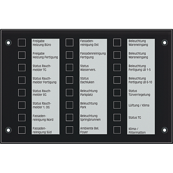 JUNG Сигнальная панель, чёрное стекло MBT2424SW
