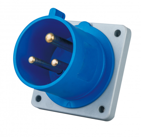 Dekraft Вилка для скрытой проводки 2Р+РЕ 16А 220В IP44 ВЩ-103