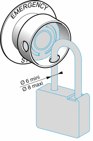 Купить SE Блокировка для кнопки телескопическая ZBZ3605
