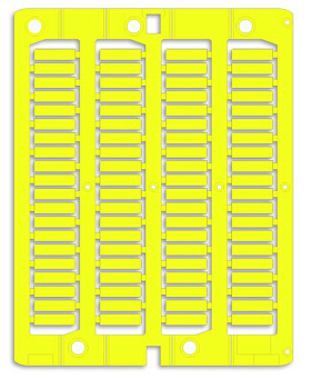 DKC Маркировка для провода, жесткая, для трубочек. 4х15мм. Желтая