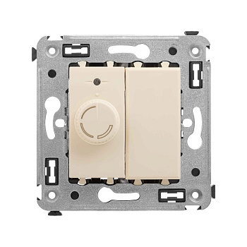 DKC Диммер поворотный в стену, "Avanti", "Ванильная дымка"