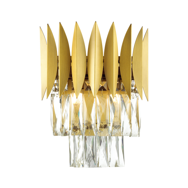 Купить Odeon Light 4124/2W HALL ODL21 373 золото/хрусталь Бра E14 2*40W VALETTA