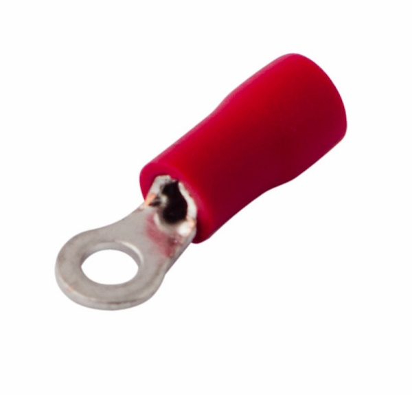Наконечник кольцевой изолированный ø3.2мм 0.5-1.5мм² (НКи 1.5-3 / НКи 1,25-3) красный Rexant 08-0011